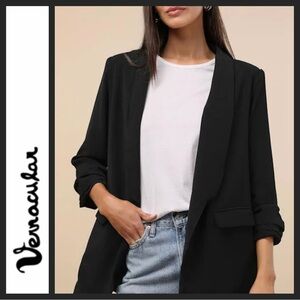 NWOT Vernacular Black Boyfriend Blazer